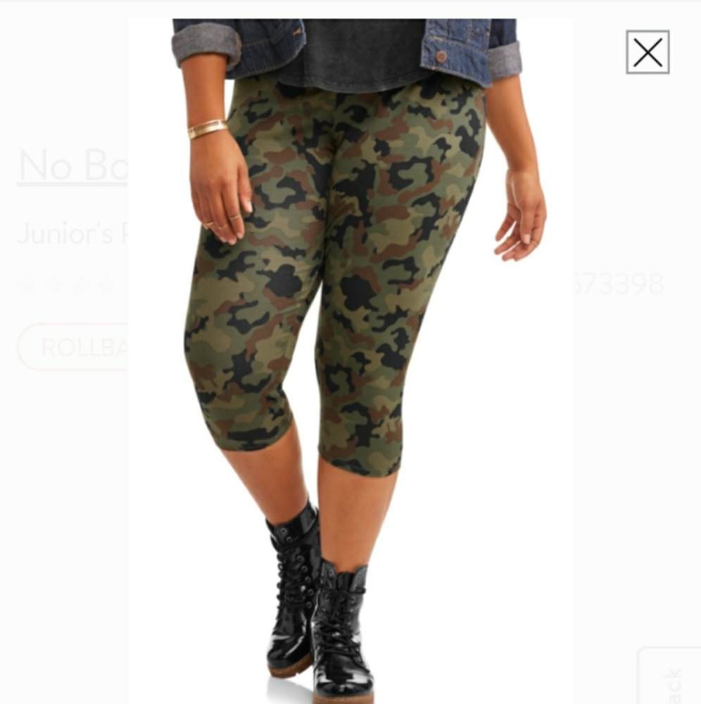 No Boundaries Capri Camo Legging XXL